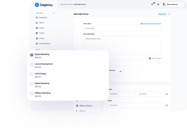 Create Order Forms